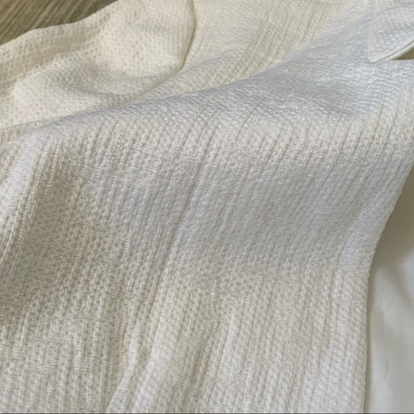 Ann Taylor Loft White Tweed Blazer Size 8 - Picture 5 of 11